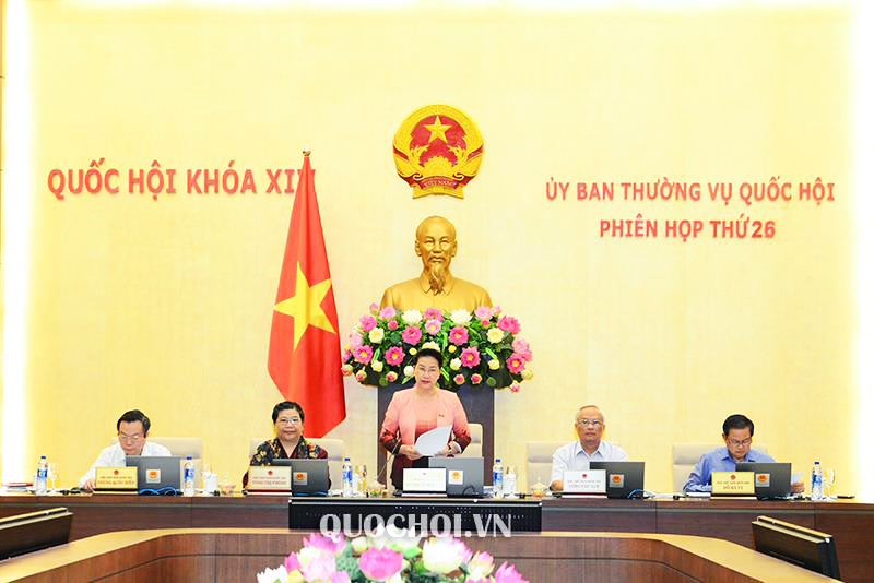 Khai mạc Phiên họp thứ 26 của Ủy ban Thường vụ Quốc hội